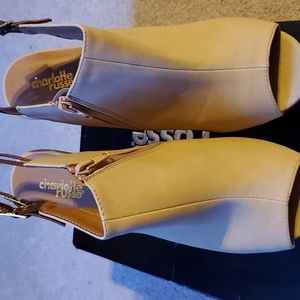 💥Charlotte Russe Open Toe Wedge Sandal-Like New never worn